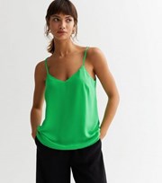 New Look Green Cross Back Strappy Cami